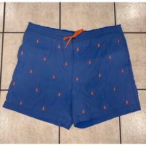 Polo Ralph Lauren y2K swim trunks XL blue orange
